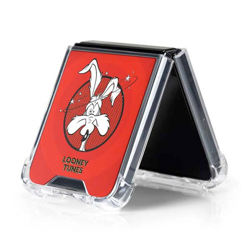 Looney Tunes Wile E Coyote Stars Galaxy Z Flip5 5G Clear Case