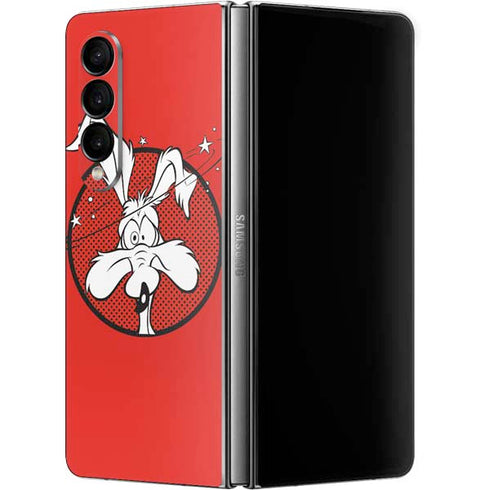 Looney Tunes Wile E Coyote Stars Galaxy Z Fold4 5G Skin
