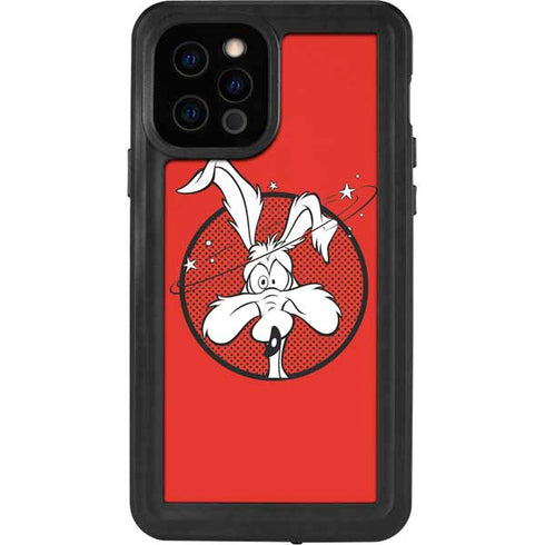 Looney Tunes Wile E Coyote Stars iPhone 12 Pro Waterproof Case