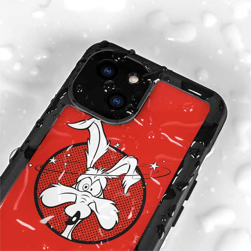 Looney Tunes Wile E Coyote Stars iPhone 13 Mini Waterproof Case