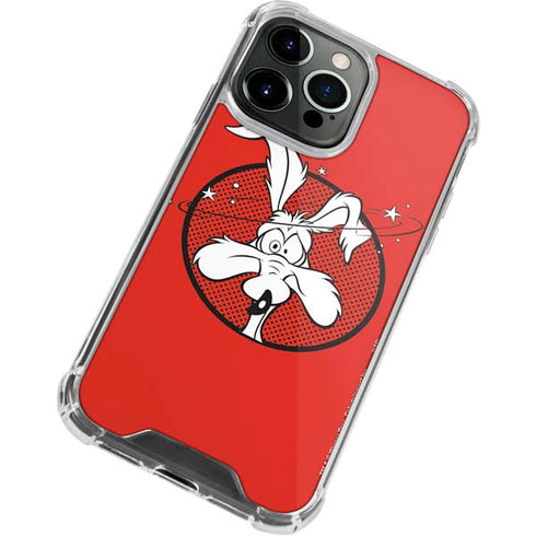 Looney Tunes Wile E Coyote Stars iPhone 13 Pro Clear Case