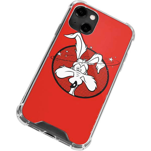 Looney Tunes Wile E Coyote Stars iPhone 14 Clear Case
