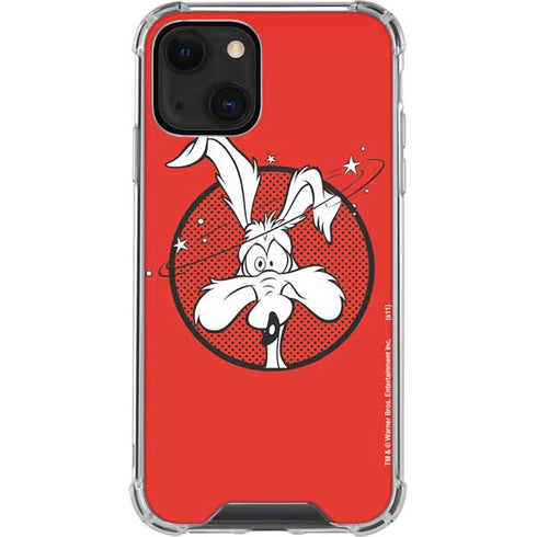 Looney Tunes Wile E Coyote Stars iPhone 14 Plus Clear Case