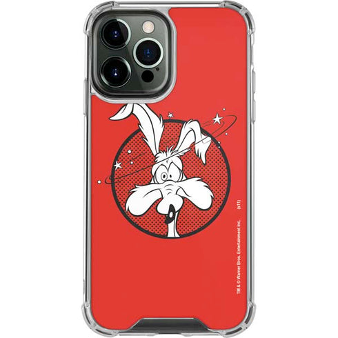 Looney Tunes Wile E Coyote Stars iPhone 15 Pro Max Clear Case
