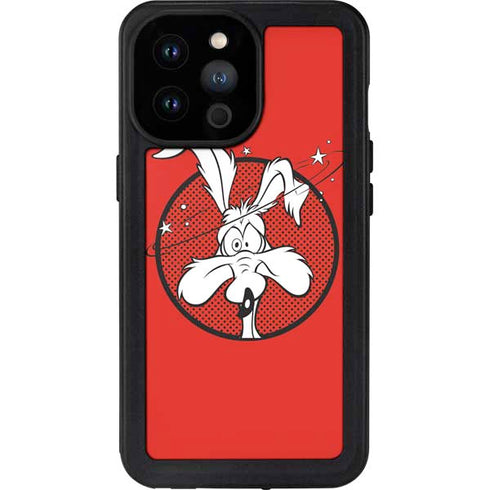 Looney Tunes Wile E Coyote Stars iPhone 14 Pro Max Waterproof Case