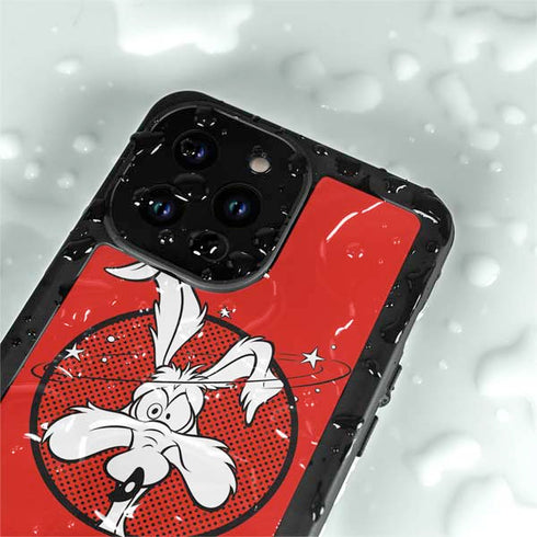 Looney Tunes Wile E Coyote Stars iPhone 14 Pro Max Waterproof Case