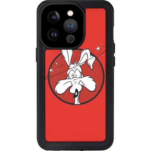 Looney Tunes Wile E Coyote Stars iPhone 14 Pro Waterproof Case