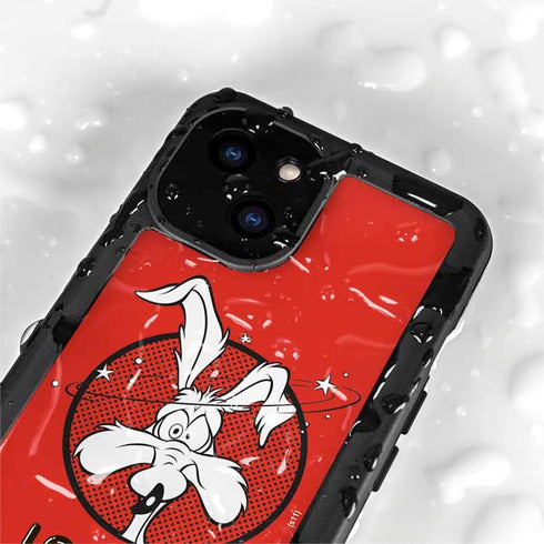 Looney Tunes Wile E Coyote Stars iPhone 15 Waterproof Case