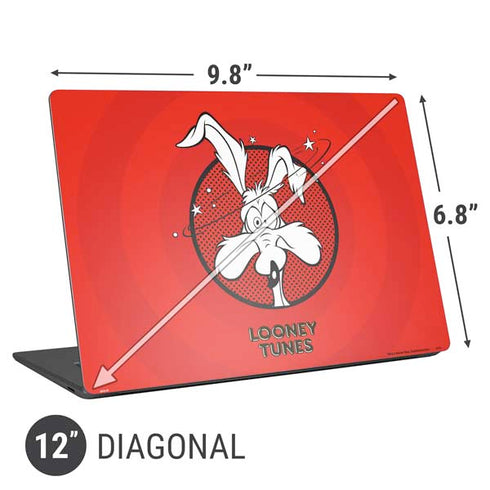 Looney Tunes Wile E Coyote Stars Universal Laptop 12in (9.8 x 6.8in) Skin