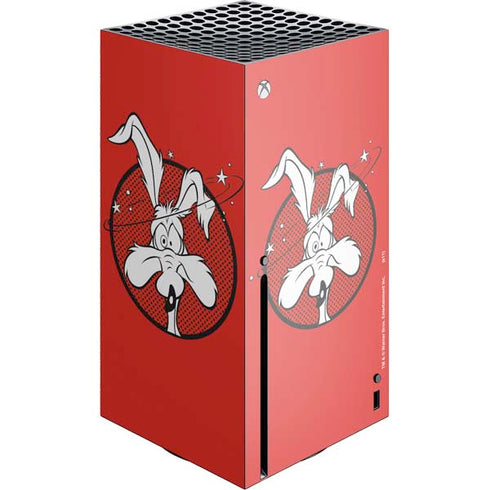 Looney Tunes Wile E Coyote Stars Xbox Series X Console Skin