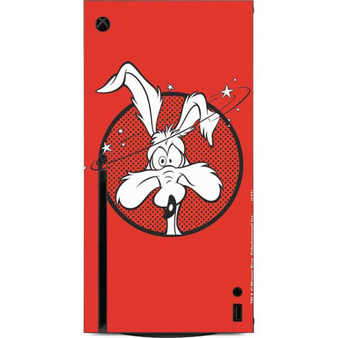 Looney Tunes Wile E Coyote Stars Xbox Series X Console Skin