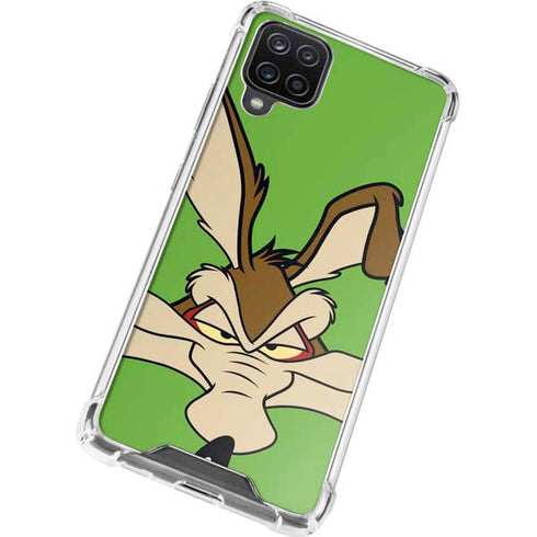 Looney Tunes Wile E Coyote Zoomed In Galaxy A12 Clear Case