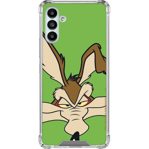 Looney Tunes Wile E Coyote Zoomed In Galaxy A13 5G Clear Case