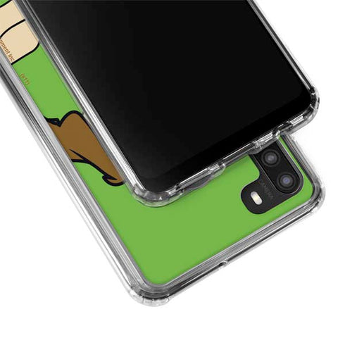 Looney Tunes Wile E Coyote Zoomed In Galaxy A21 Clear Case