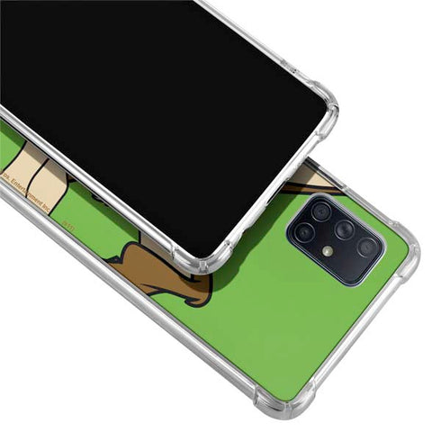 Looney Tunes Wile E Coyote Zoomed In Galaxy A51 5G Clear Case