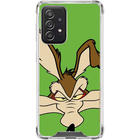 Looney Tunes Wile E Coyote Zoomed In Galaxy A52 5G Clear Case