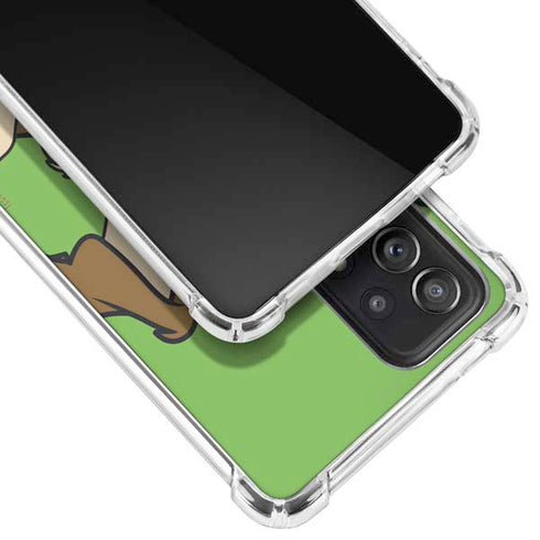 Looney Tunes Wile E Coyote Zoomed In Galaxy A72 5G Clear Case