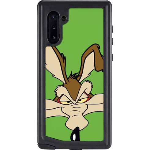Looney Tunes Wile E Coyote Zoomed In Galaxy Note 10 Waterproof Case