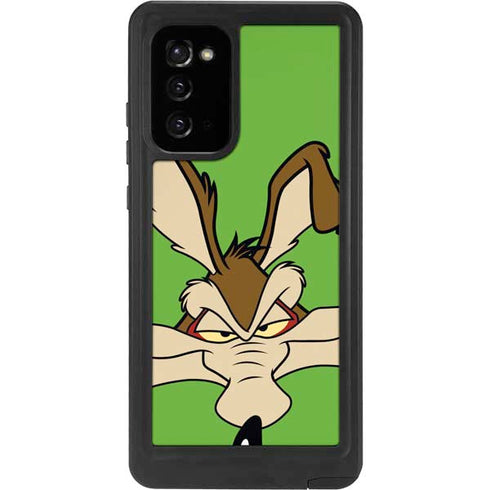 Looney Tunes Wile E Coyote Zoomed In Galaxy Note20 5G Waterproof Case