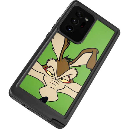 Looney Tunes Wile E Coyote Zoomed In Galaxy Note20 Ultra 5G Waterproof Case