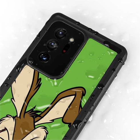 Looney Tunes Wile E Coyote Zoomed In Galaxy Note20 Ultra 5G Waterproof Case