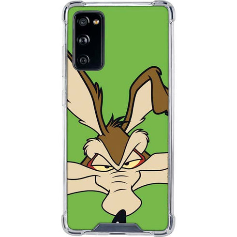 Looney Tunes Wile E Coyote Zoomed In Galaxy S20 FE Clear Case