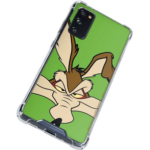 Looney Tunes Wile E Coyote Zoomed In Galaxy S20 FE Clear Case