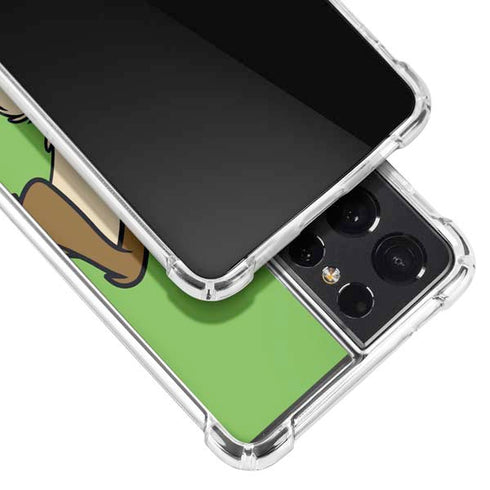 Looney Tunes Wile E Coyote Zoomed In Galaxy S21 Ultra 5G Clear Case