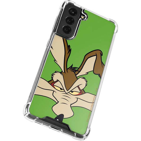Looney Tunes Wile E Coyote Zoomed In Galaxy S22 Plus Clear Case