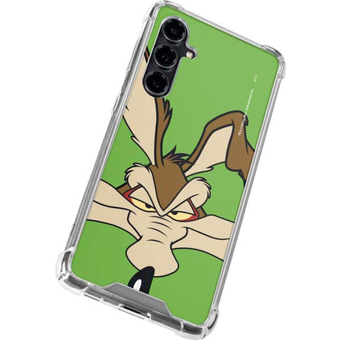 Looney Tunes Wile E Coyote Zoomed In Galaxy S23 FE Clear Case