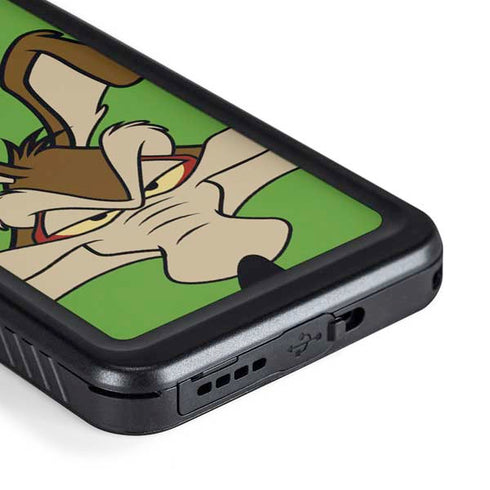 Looney Tunes Wile E Coyote Zoomed In Galaxy S23 Waterproof Case