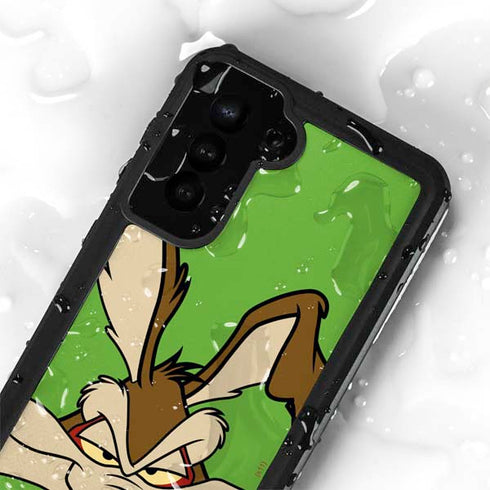 Looney Tunes Wile E Coyote Zoomed In Galaxy S23 Waterproof Case