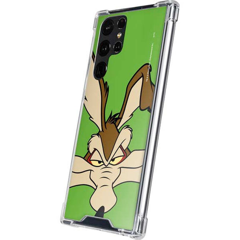 Looney Tunes Wile E Coyote Zoomed In Galaxy S24 Ultra Clear Case