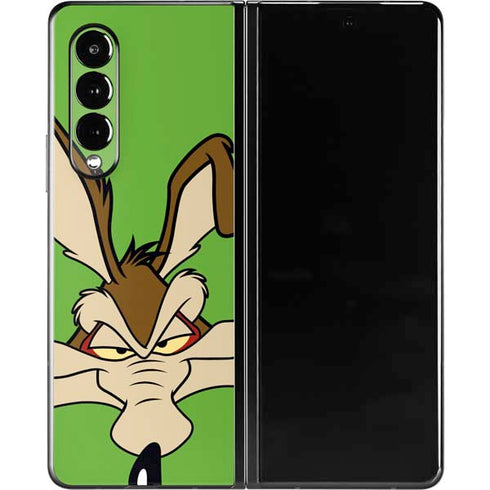 Looney Tunes Wile E Coyote Zoomed In Galaxy Z Fold3 5G Skin