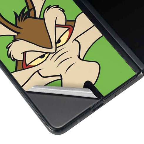 Looney Tunes Wile E Coyote Zoomed In Galaxy Z Fold3 5G Skin