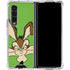 Looney Tunes Wile E Coyote Zoomed In Galaxy Z Fold4 5G Clear Case