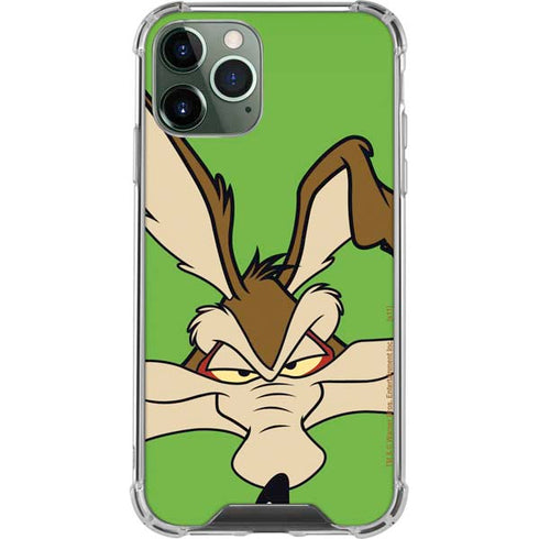 Looney Tunes Wile E Coyote Zoomed In iPhone 11 Pro Max Clear Case