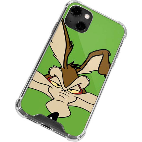 Looney Tunes Wile E Coyote Zoomed In iPhone 13 Clear Case