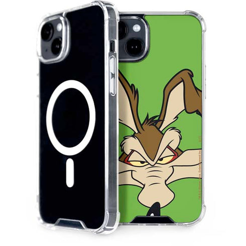 Looney Tunes Wile E Coyote Zoomed In iPhone 15 Plus MagSafe Case