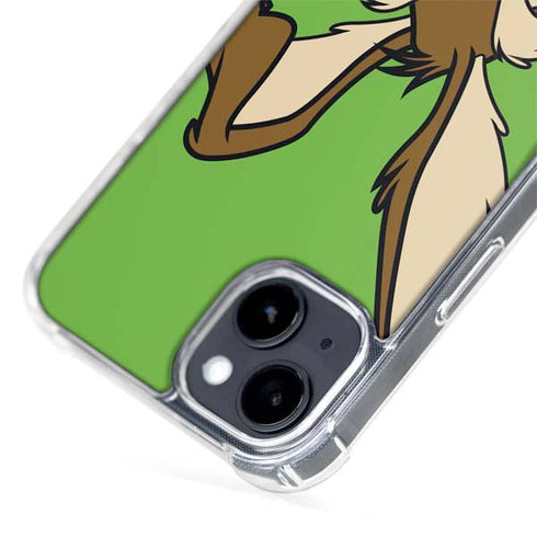 Looney Tunes Wile E Coyote Zoomed In iPhone 15 Plus MagSafe Case