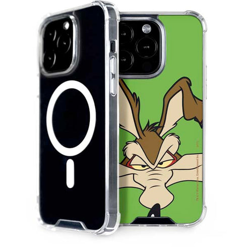 Looney Tunes Wile E Coyote Zoomed In iPhone 15 Pro MagSafe Case