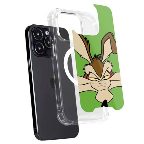 Looney Tunes Wile E Coyote Zoomed In iPhone 15 Pro Max MagSafe Case