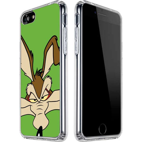 Looney Tunes Wile E Coyote Zoomed In iPhone SE (2nd & 3rd Gen) Clear Case