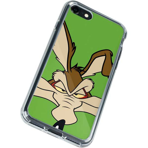 Looney Tunes Wile E Coyote Zoomed In iPhone SE (2nd & 3rd Gen) Clear Case