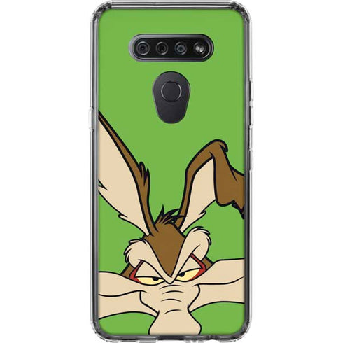 Looney Tunes Wile E Coyote Zoomed In LG K51/Q51 Clear Case