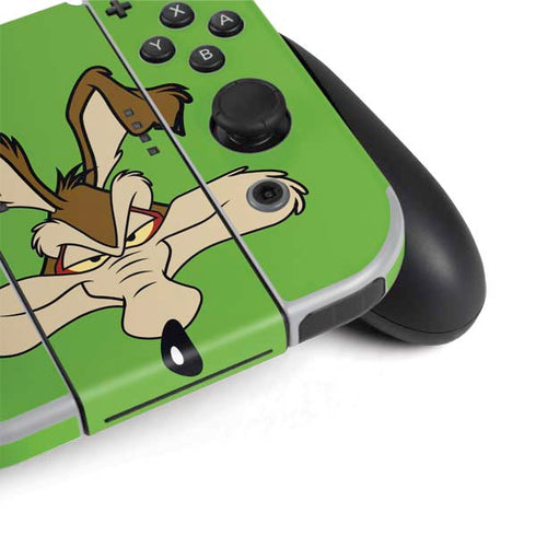 Looney Tunes Wile E Coyote Zoomed In Nintendo Switch OLED (2021) Skin