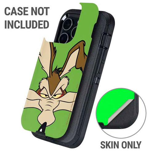 Looney Tunes Wile E Coyote Zoomed In Otterbox Defender iPhone Skin