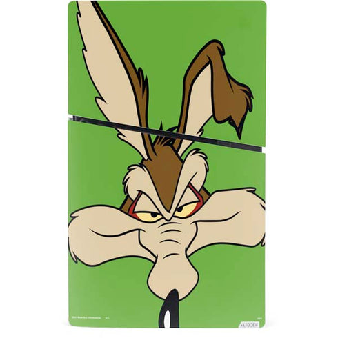 Looney Tunes Wile E Coyote Zoomed In PS5 Slim Digital Edition Bundle Skin