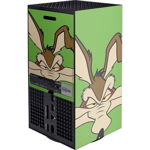 Looney Tunes Wile E Coyote Zoomed In Xbox Series X Console Skin