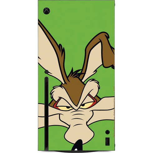 Looney Tunes Wile E Coyote Zoomed In Xbox Series X Console Skin